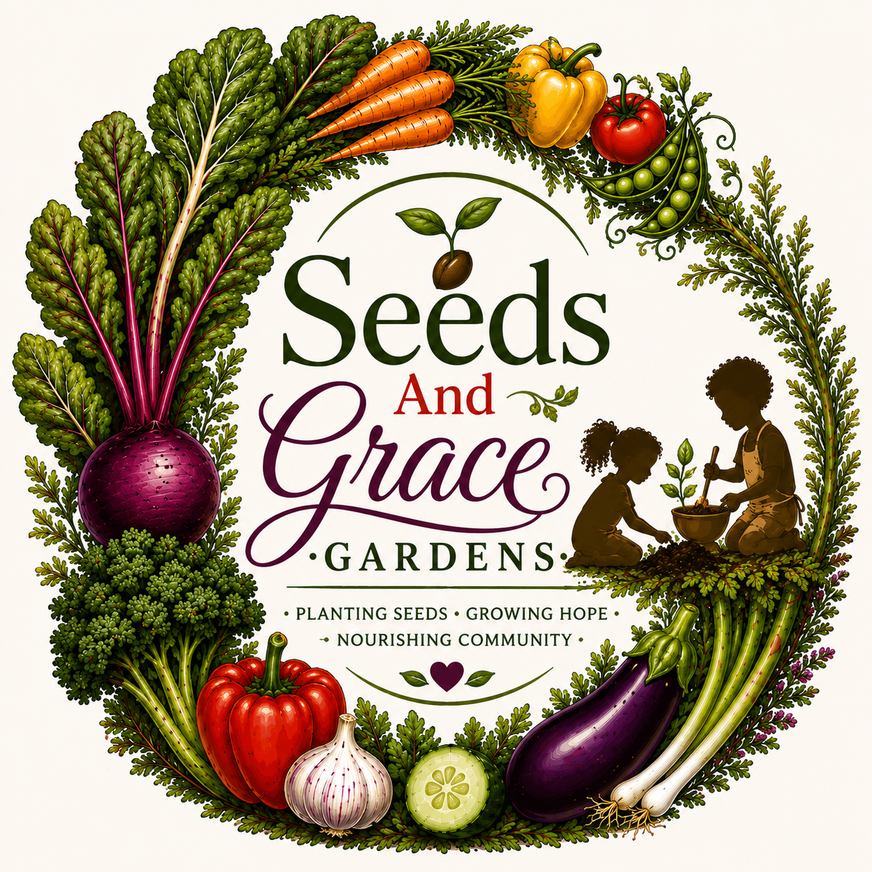 Seeds And Grace Gardens logo